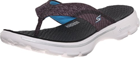 Skechers Go Walk Pizazz flip flops for long distance walking