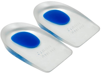 ViveSole Silicone Gel heel cups blue