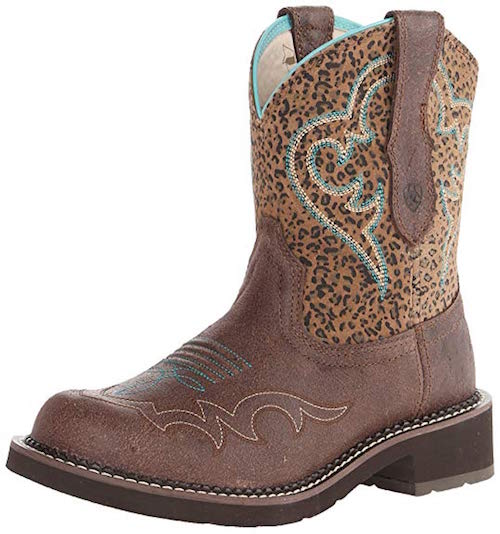 Ariat Fatbaby leopard print shoes