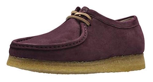 Clarks Wallabee purple shoes