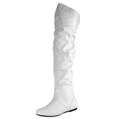 white go go boots DailyShoes Hi Over-the-Knee