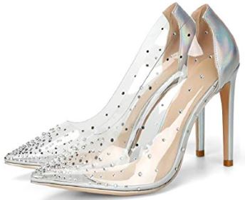 VANDIMI Clear Stilettos