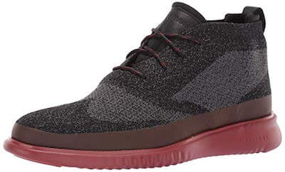 Cole Haan 2.ZERØGRAND Stitchlite Chukka red bottom boots