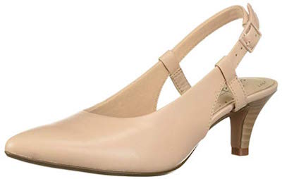 clarks linvale loop champagne heels