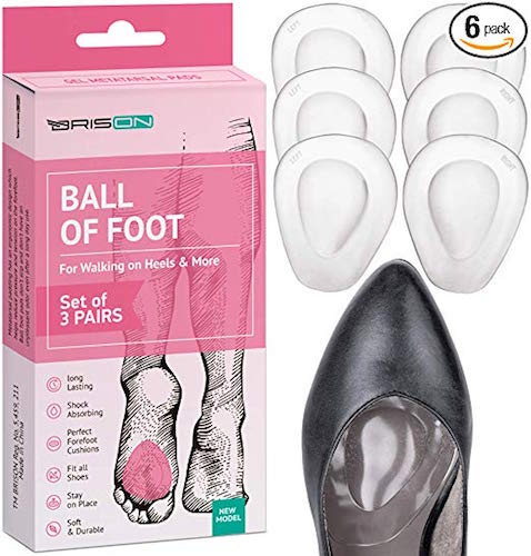 best ball of foot cushions for heels