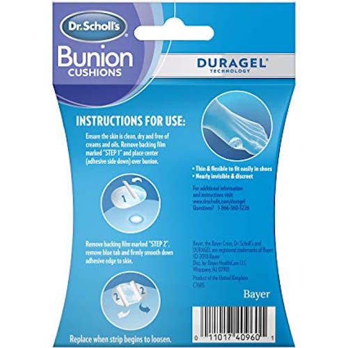 Best Bunion Straighteners Dr. Scholl’s Bunion Cushions Duragel