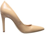 calvin klein brady champagne heels side view