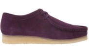 Clarks Wallabee purple shoes side view