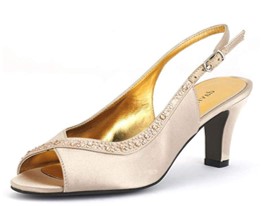 david tate dainty champagne heels