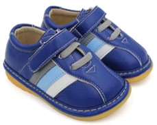 little mae's boutique navy squeaky shoes blue