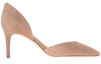 sam edelman telsa d'orsay champagne heels side view