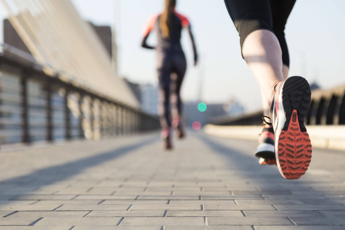 women running wearing running gear image