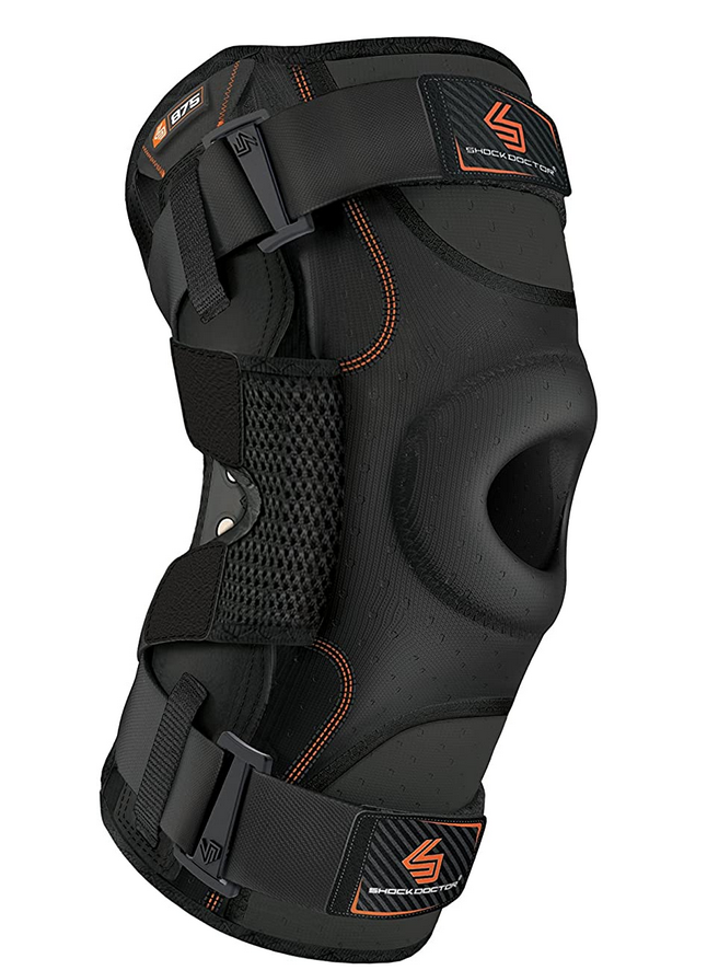 Hinged Knee Brace: Shock Doctor Maximum Support Compression Knee Brace