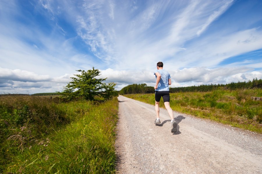 running on gravel