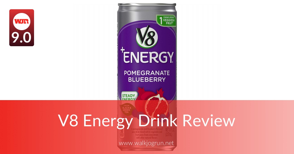 V8 Healthy Energy Drink Product Review WalkJogRun